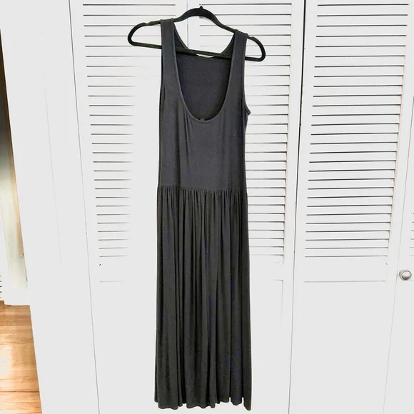 See You Monday Black Sleeveless Drop Waist Maxi Dress - Picture 5 of 5